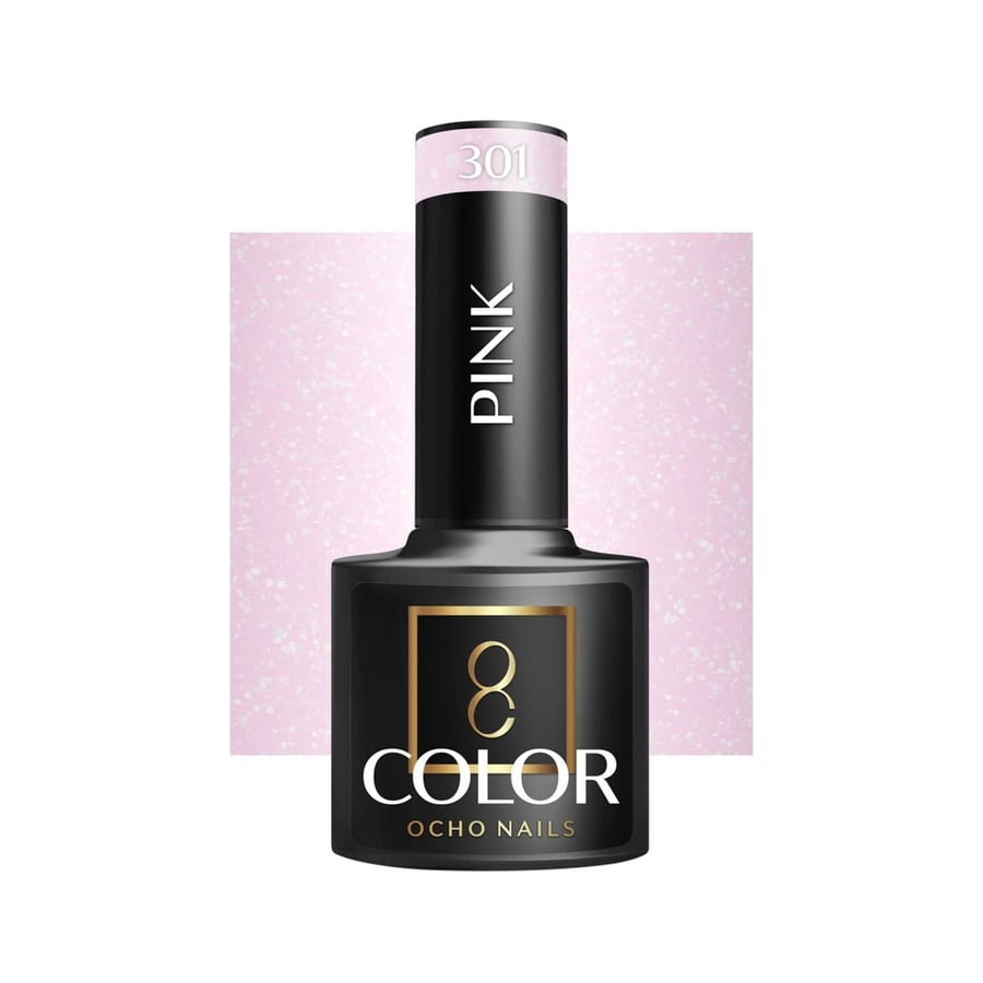 

OCHO NAILS Гибридный лак для ногтей розовый 301 -5 г Active Shop