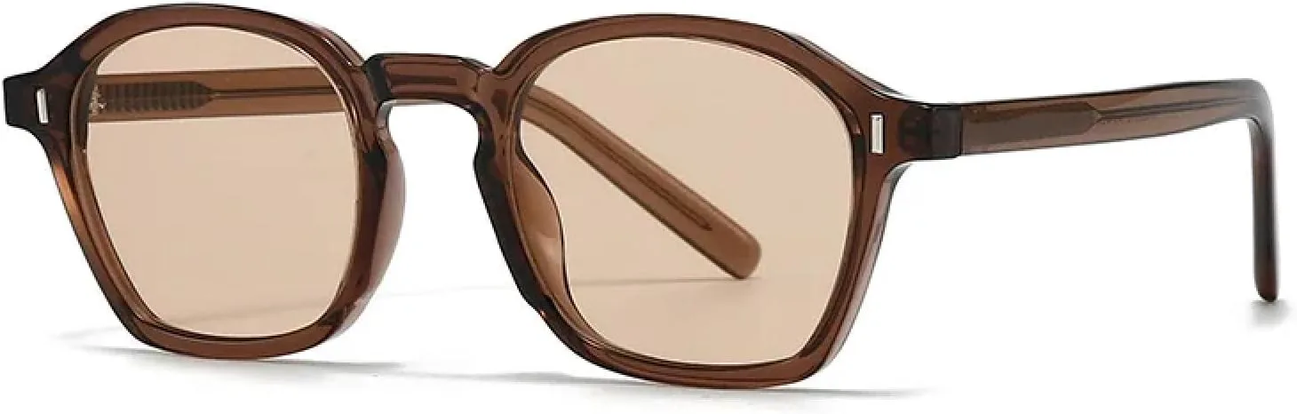 

Винтажные круглые мужские солнцезащитные очки, модные серые с фиолетовыми линзами, защита от УФ-излучения UV400, женские в стиле панк с заклепками VVTWSSW, C6 Tea