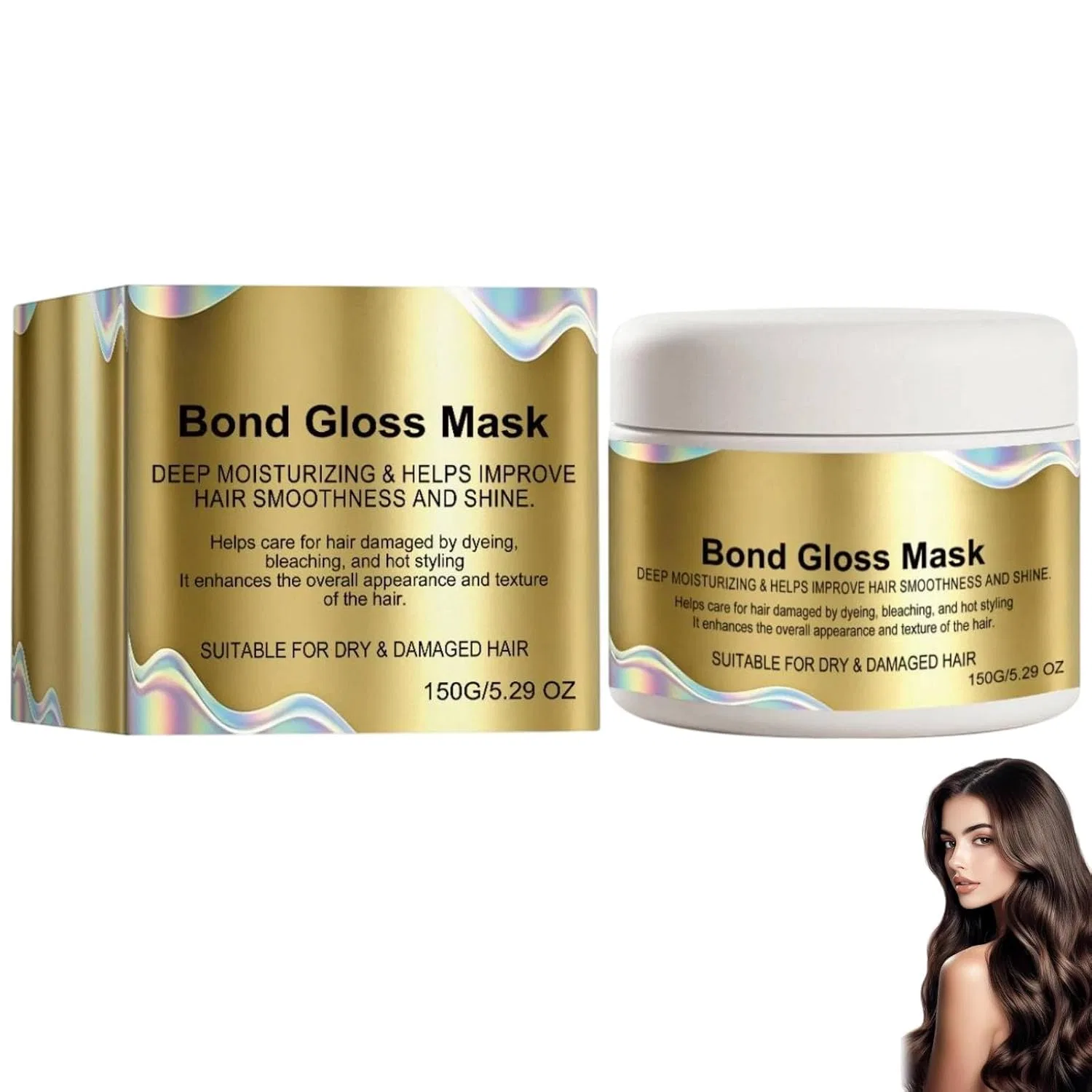 Маска для волос «Bond Gloss» от Maybe Paris Vokkrv, 1Pc