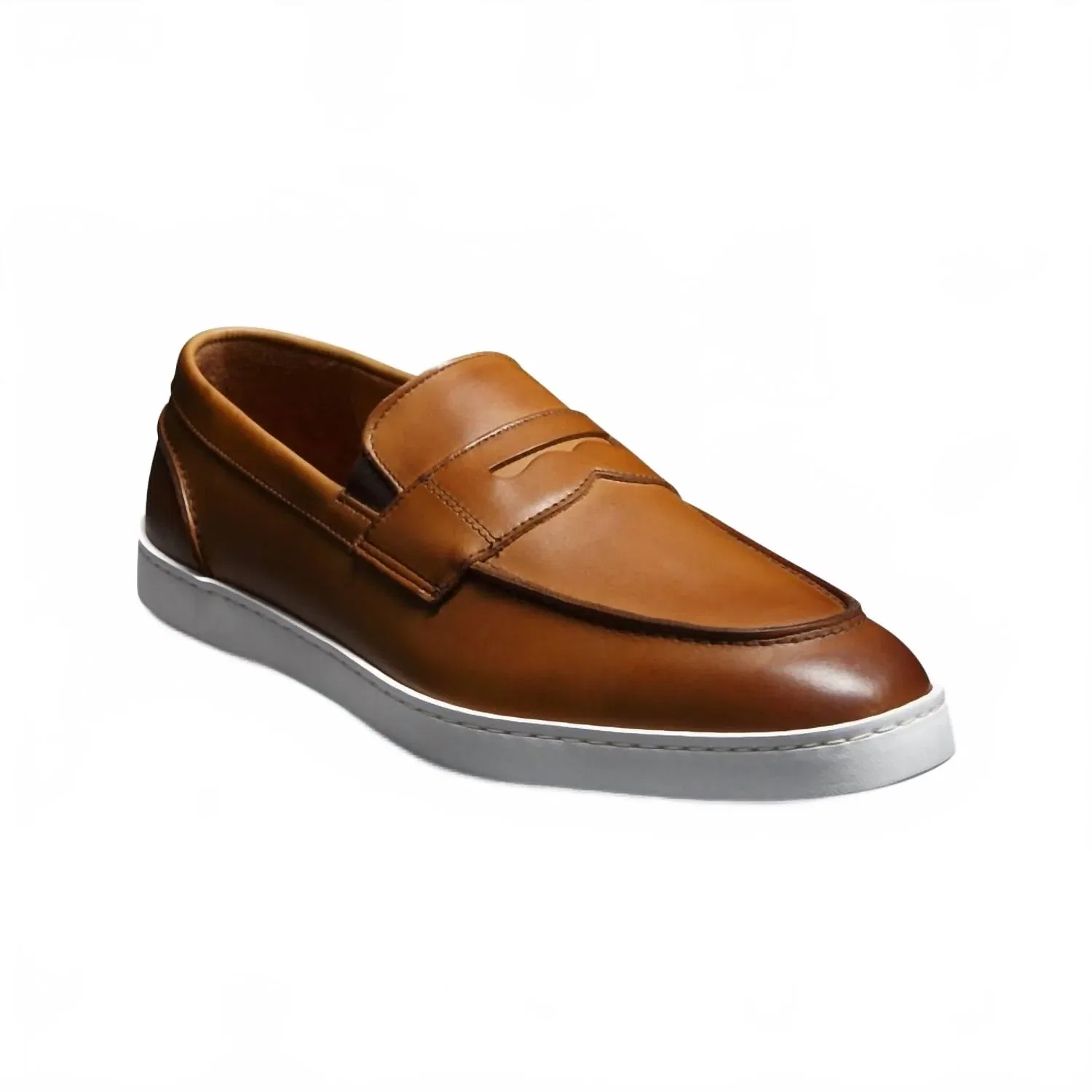 Allen Edmonds Мужские лоферы Randolph без шнурков, коричневого цвета