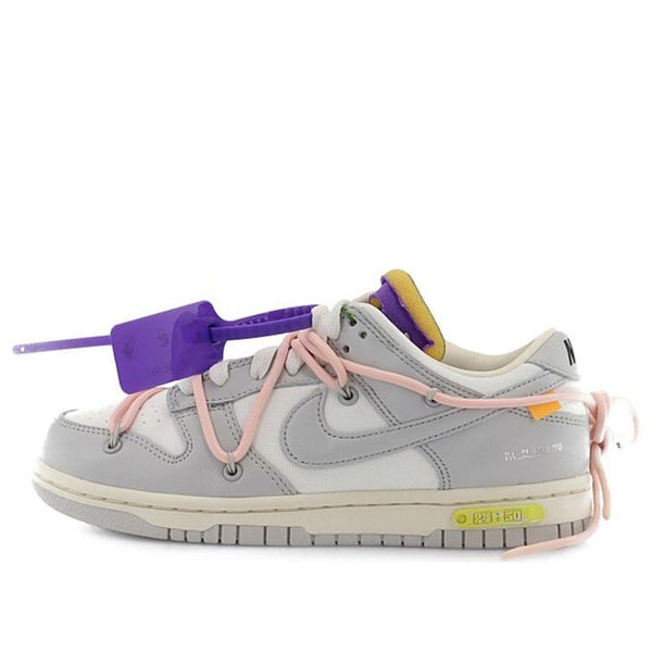 

Кроссовки x off white dunk low Nike, серый