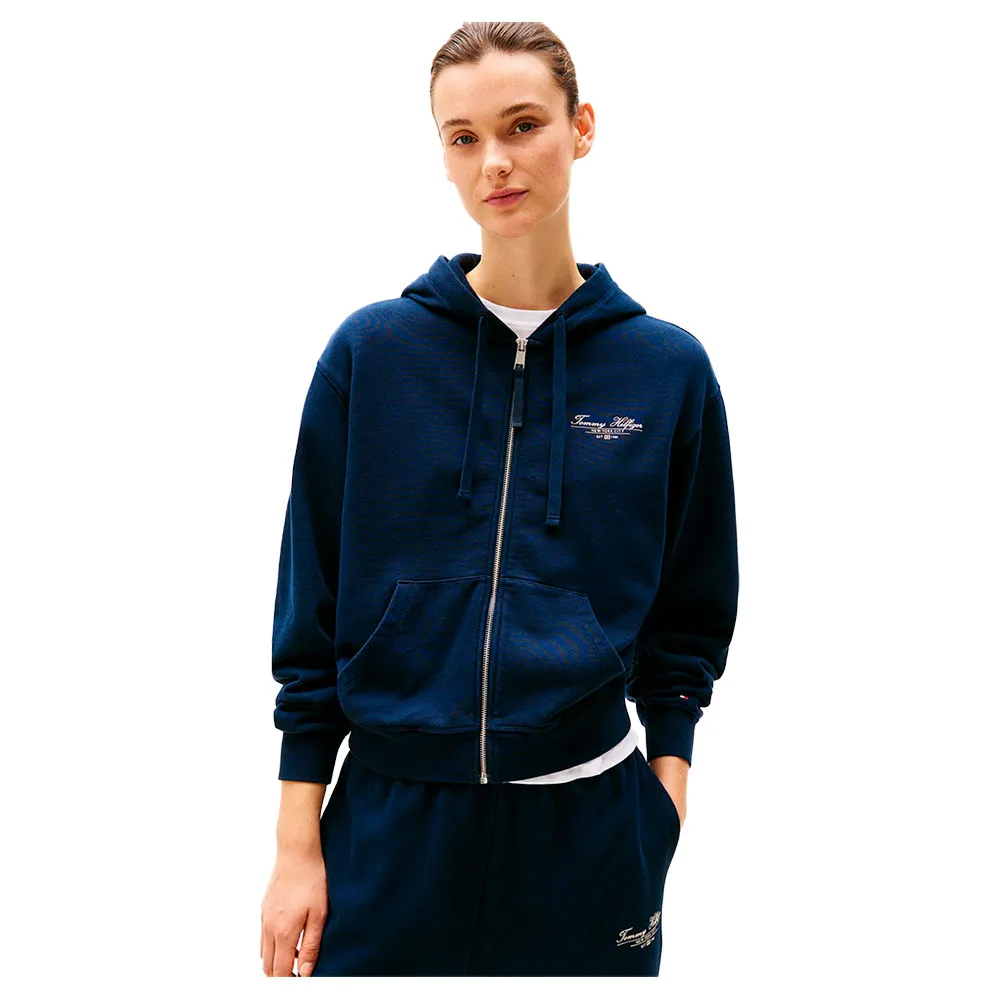 

Толстовка Tommy Hilfiger WW0WW44632 full zip, синий