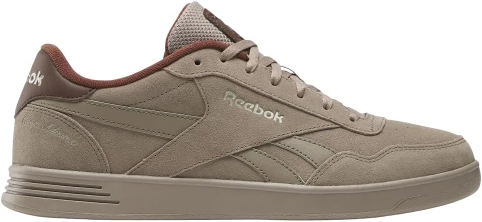 Мужские кроссовки Reebok Court Advance Unisex для повседневной носки в теннисе, Grey Campus Brown