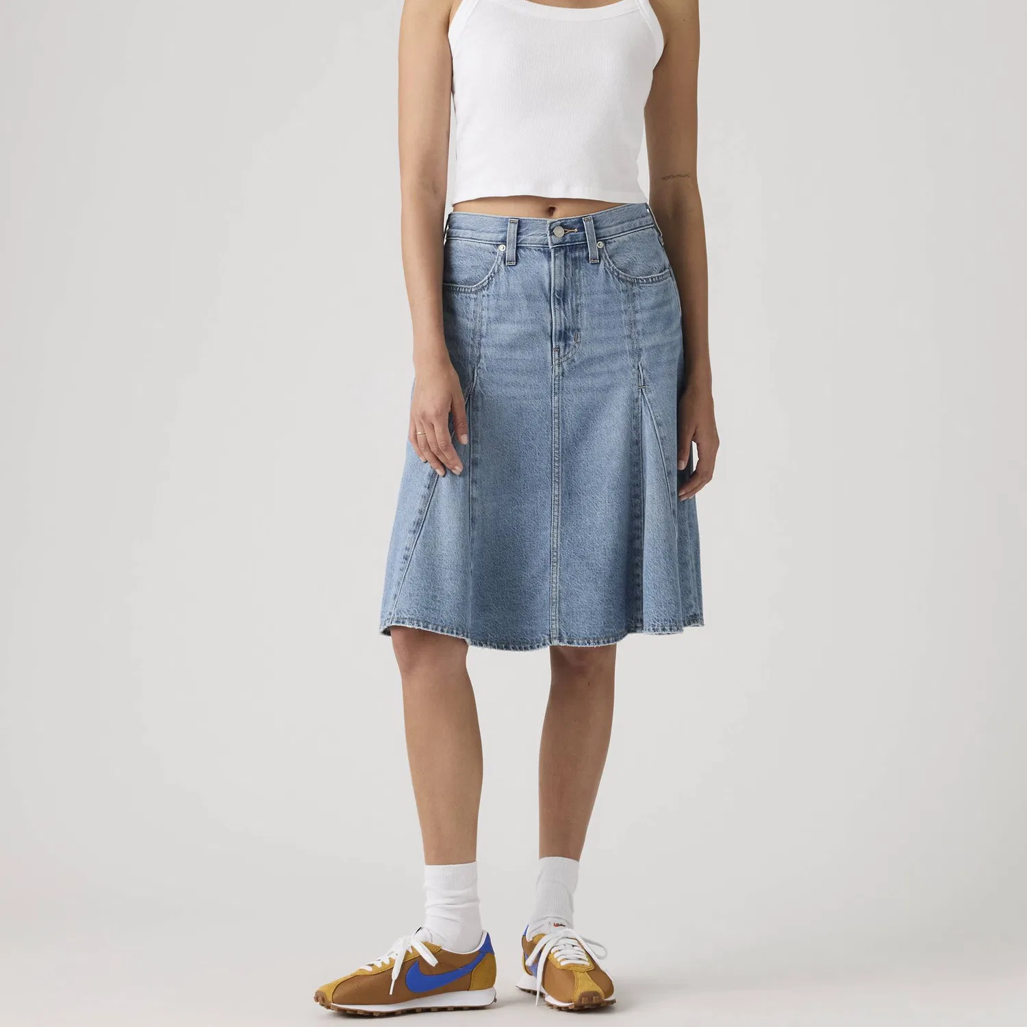 Джинсовая юбка миди женская Medium Washed Levis — фото 3