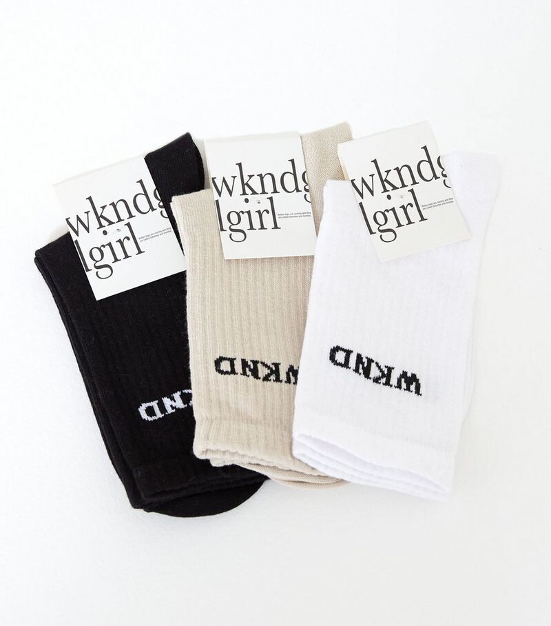 

Комплект носков WKNDGIRL из 3 пар WKNDGIRL, мультиколор