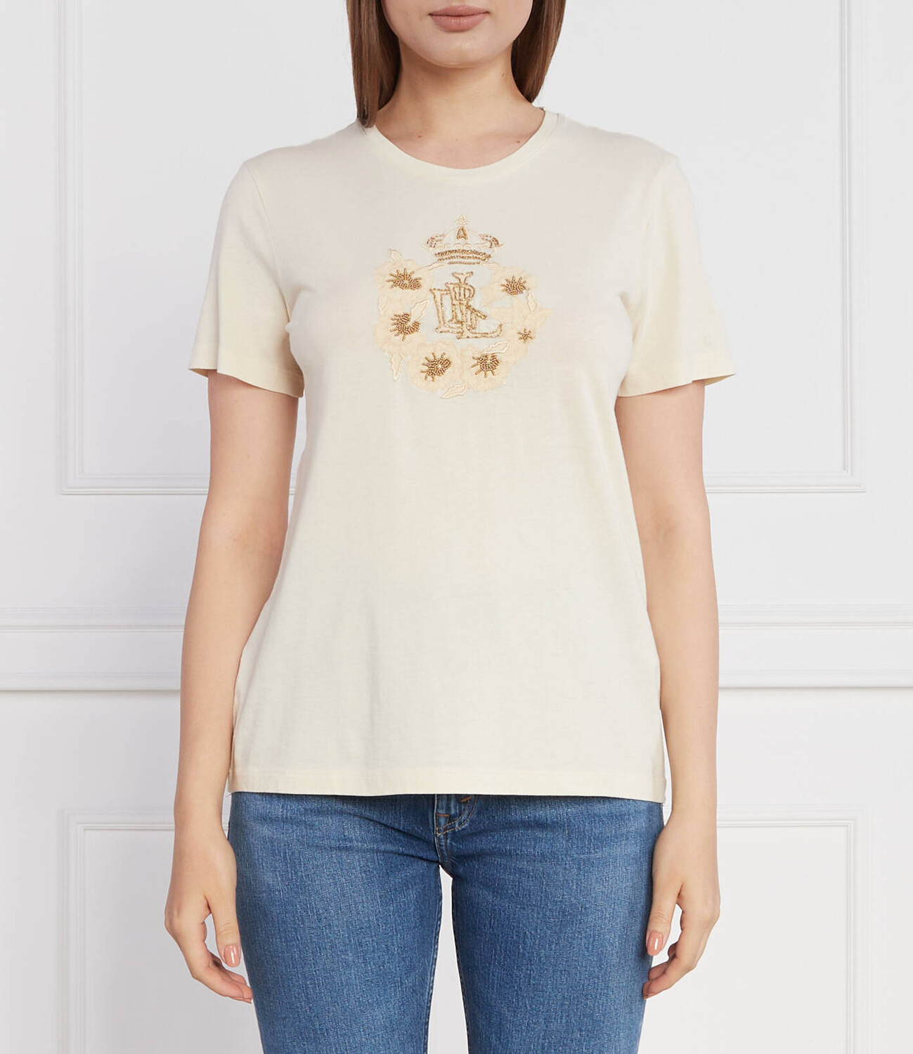 

Футболка LAUREN RALPH LAUREN Regular Fit, бежевый