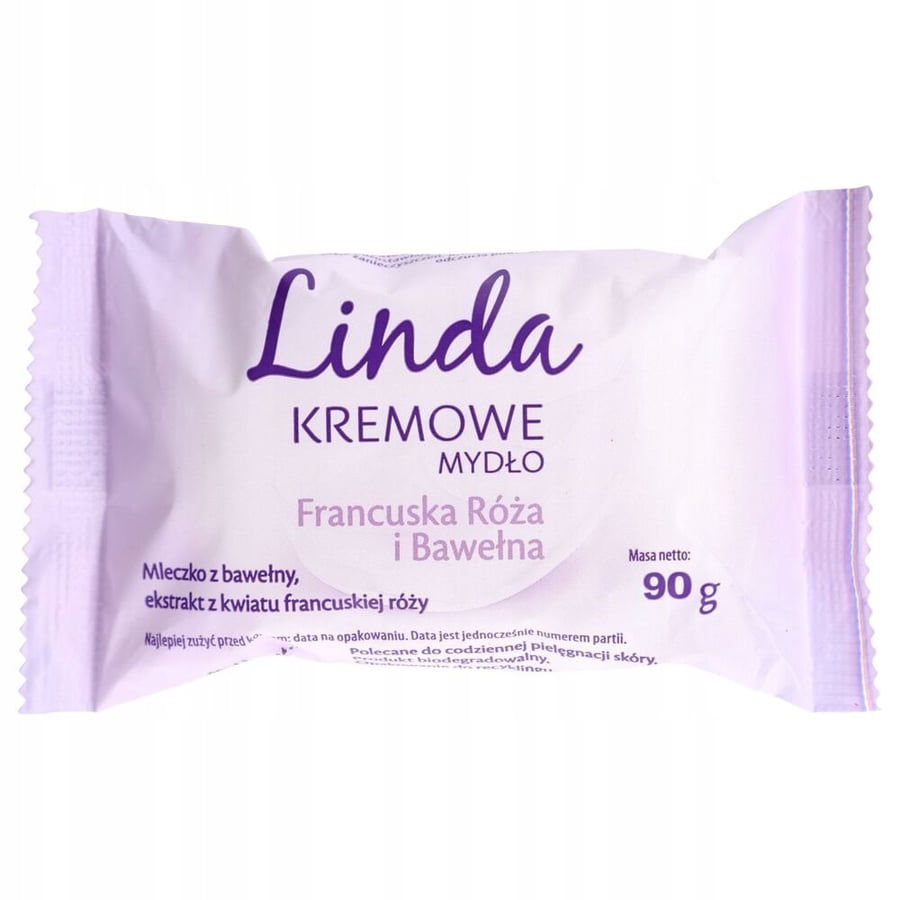 

Мыло для рук и тела Linda Французская роза и хлопок 90 г