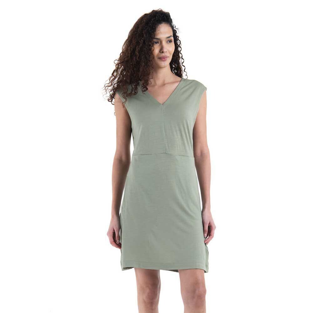 

Платье Icebreaker Merino 200 Granary V Neck, зеленый