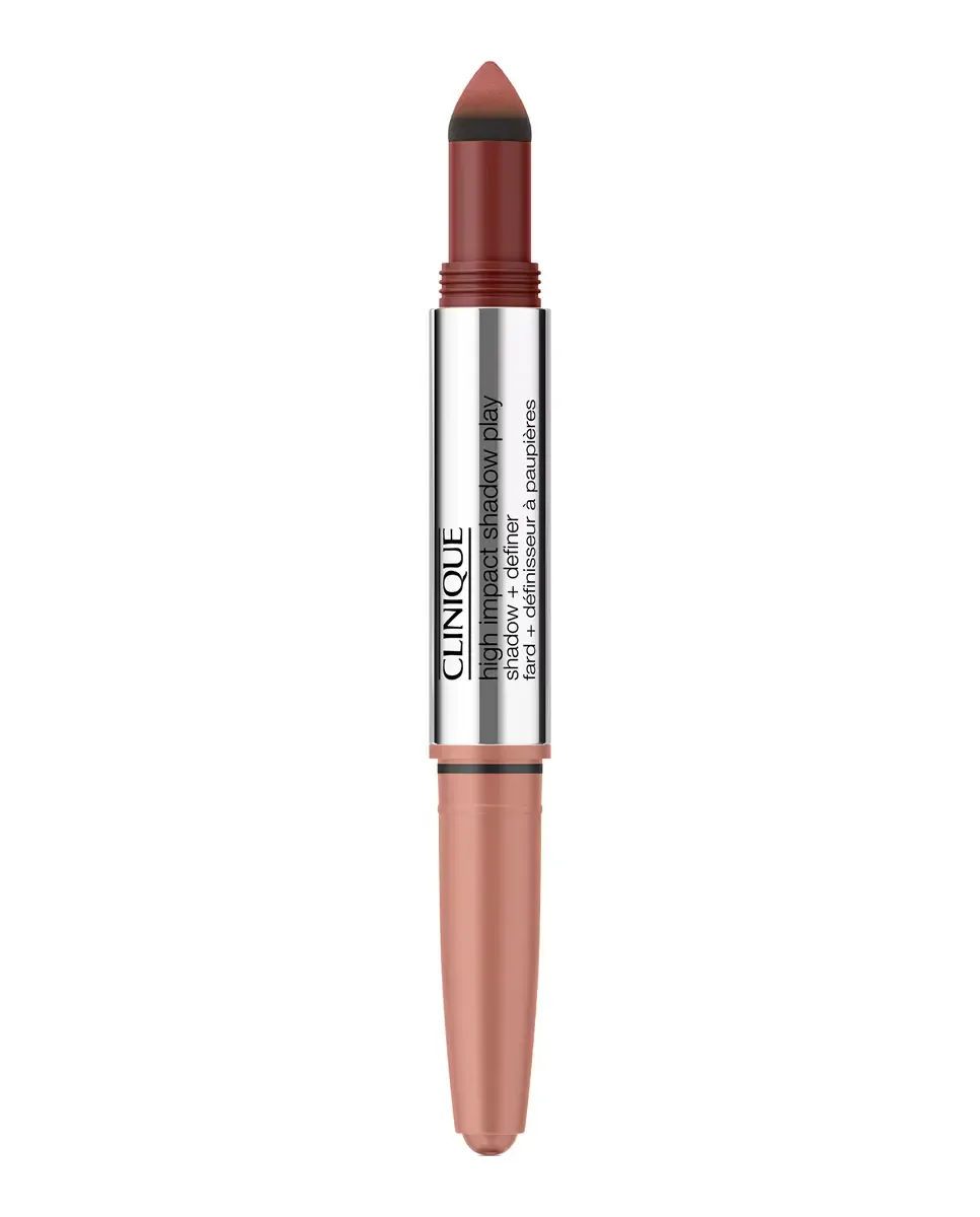 Двойные тени для век в стике High Impact Shadow Play Shadow Definer Clinique, Strawberry Choco — фото 2