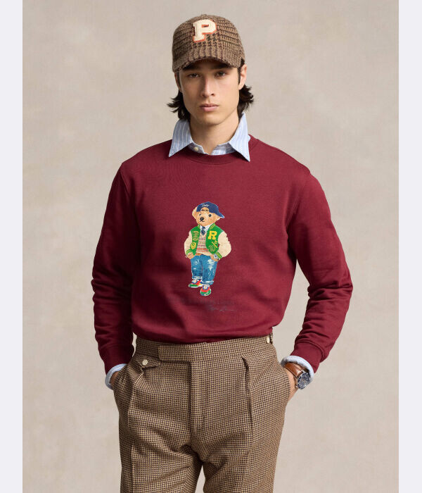 

Толстовка мужская Polo Ralph Lauren с фирменным принтом, бургундия