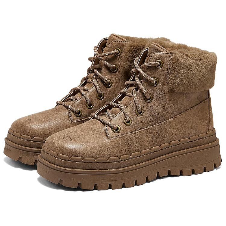 Женские ботинки Skechers Modern Comfort Chestnut зимние с мехом, коричневый — фото 2