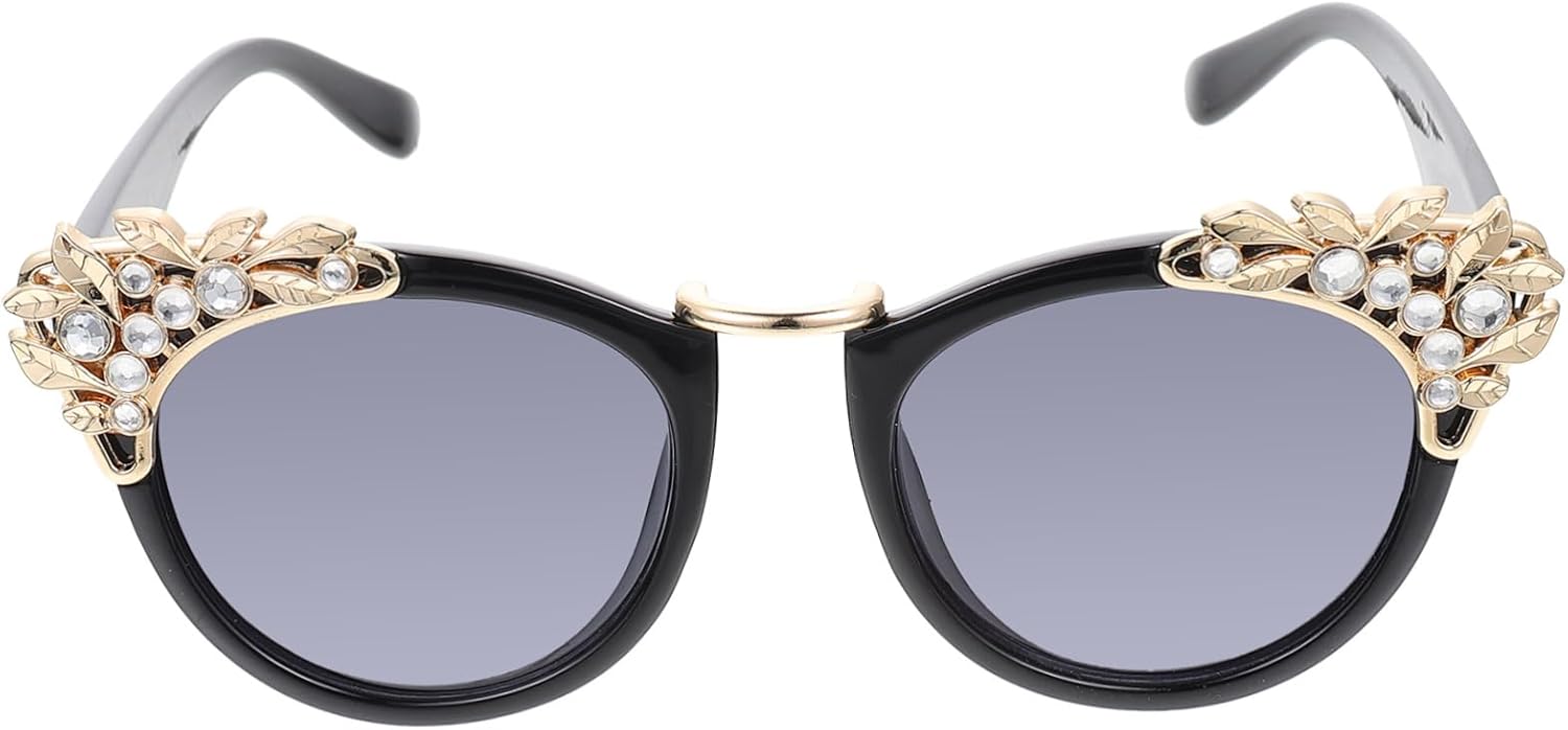 

Солнцезащитные очки LIFKOME «Кошачий глаз» со стразами для женщин. Модные солнцезащитные очки большого размера для вечеринок, отдыха и повседневной носки. Уникальный ретро-стиль, Black