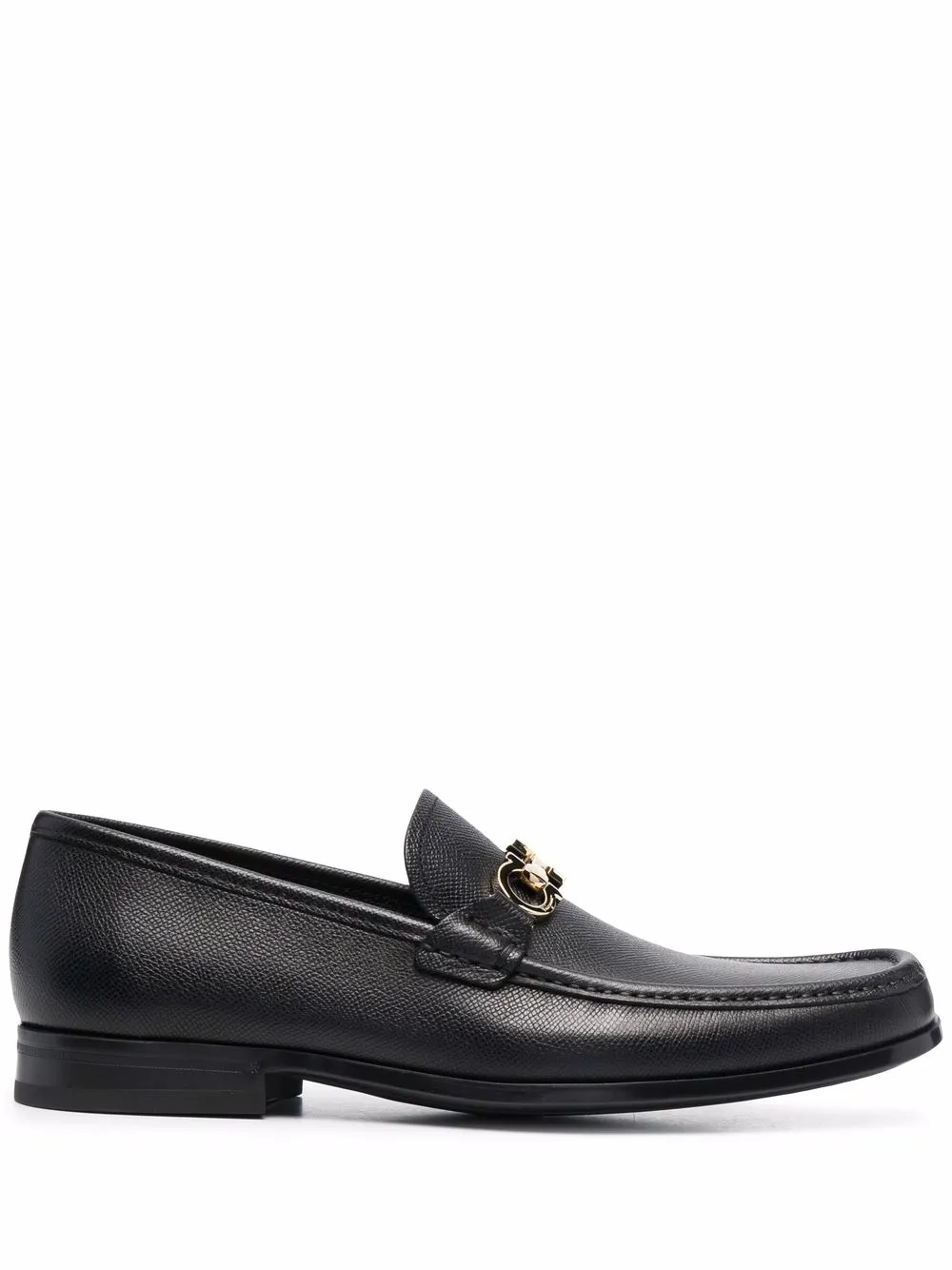 

Лоферы с декором Gancini Ferragamo, черный