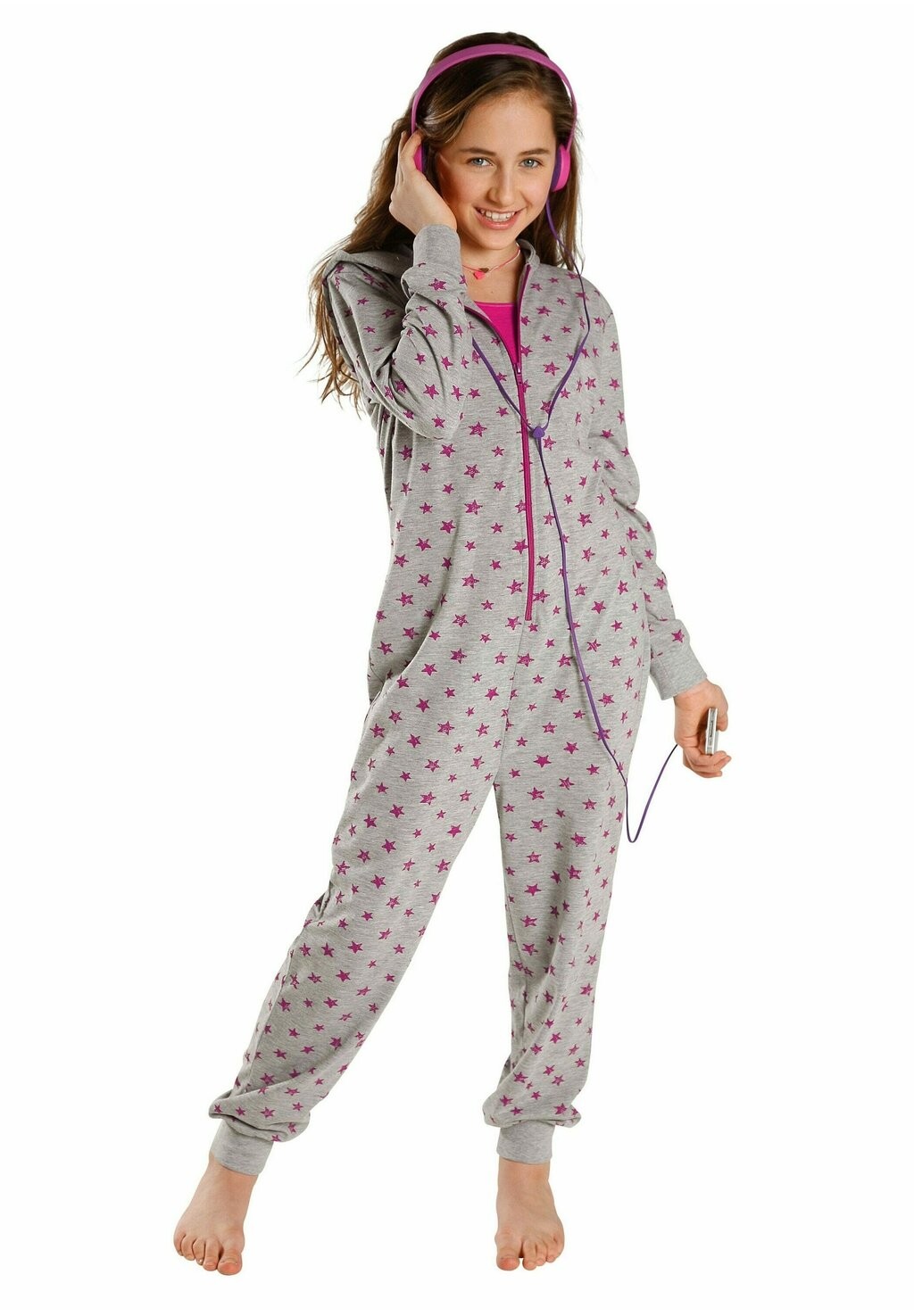 

Комбинезон OVERALL LASCANA, цвет grau meliert beere