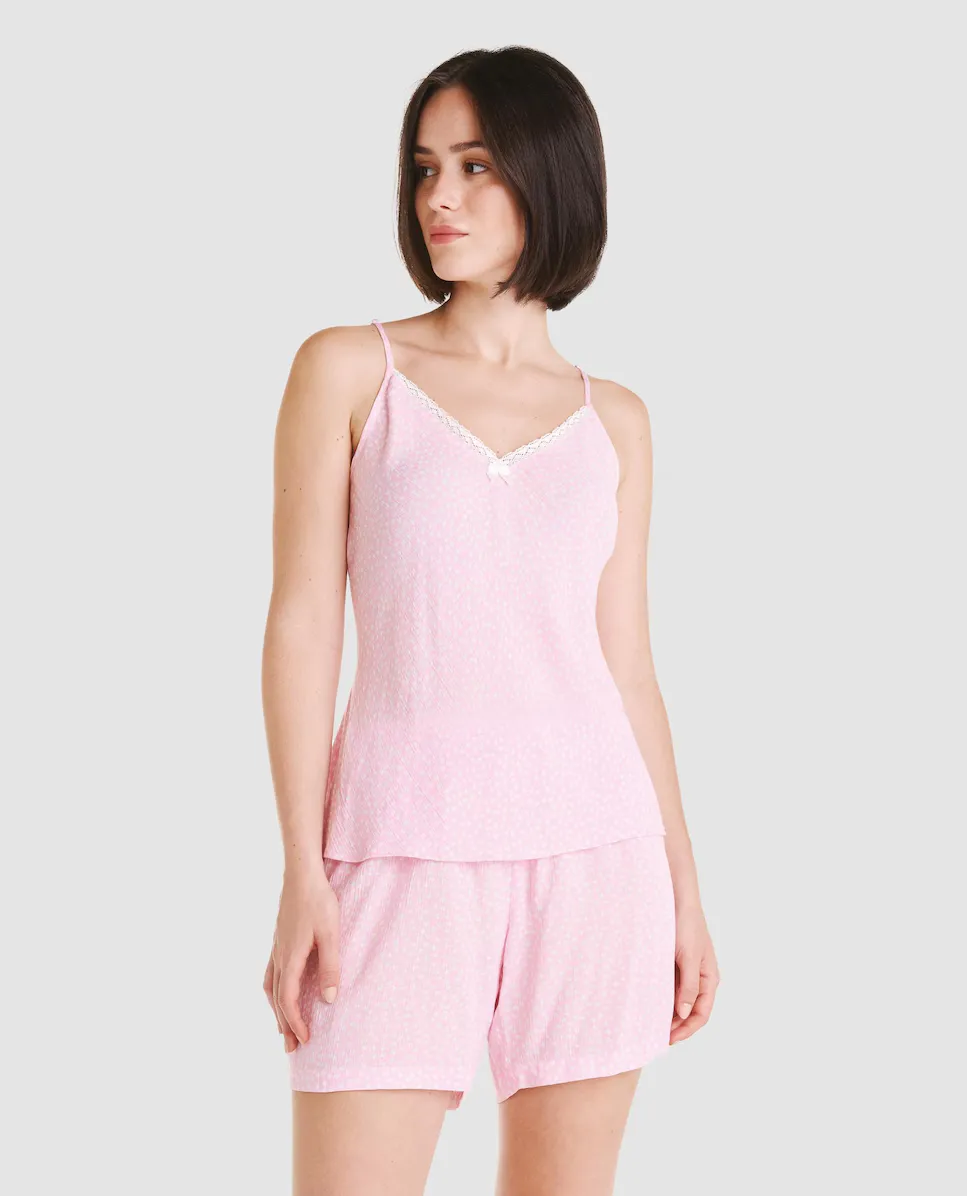 

Женская пижама с короткими бретелями Lohe, цвет Rosa