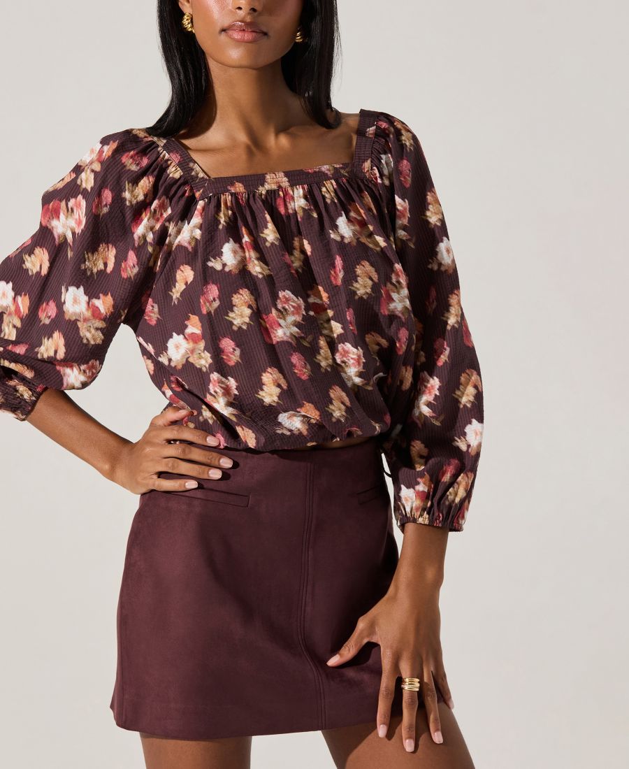 

Женская юбка Laudine до середины бедра ASTR the Label, Plum