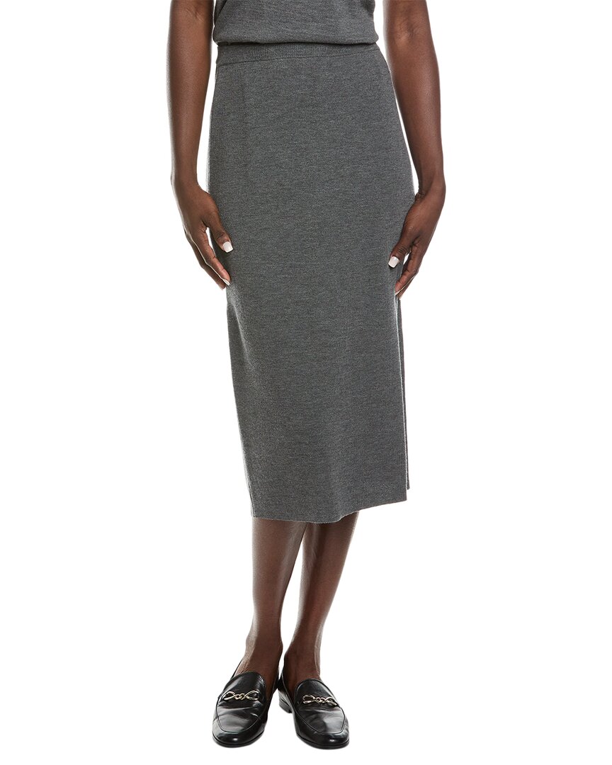 

Шерстяная юбка-карандаш EILEEN FISHER, цвет ash