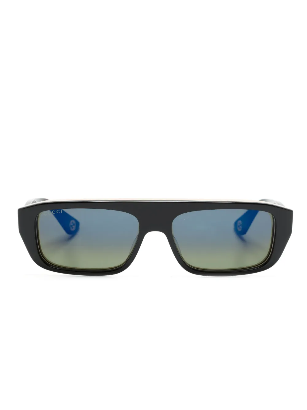 

Солнцезащитные очки в прямоугольной оправе Gucci Eyewear, черный