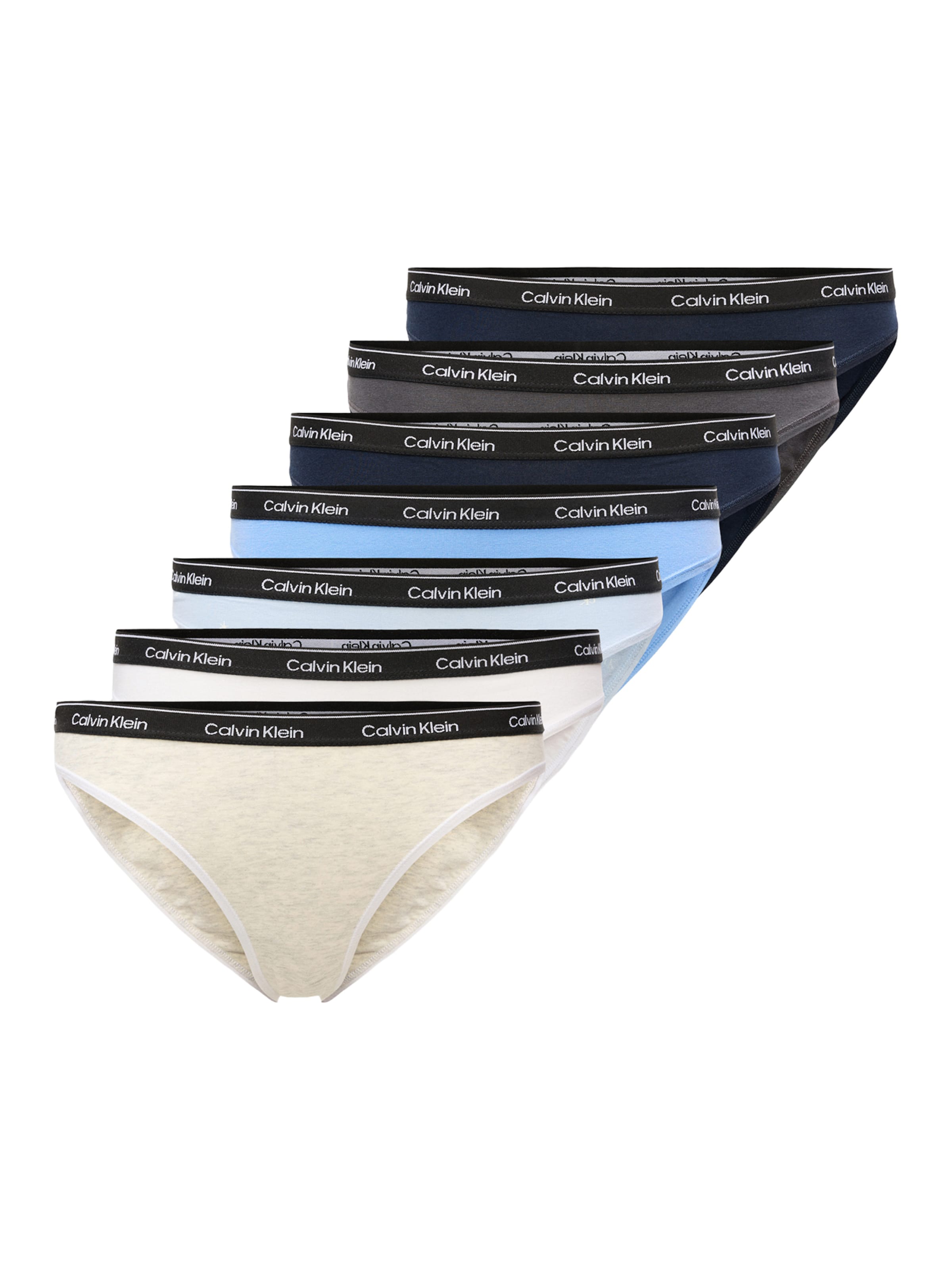 

Calvin Klein Underwear Трусики в цветах Navy, Sky Blue, Light Blue, Grey, Wool White, Mottled White