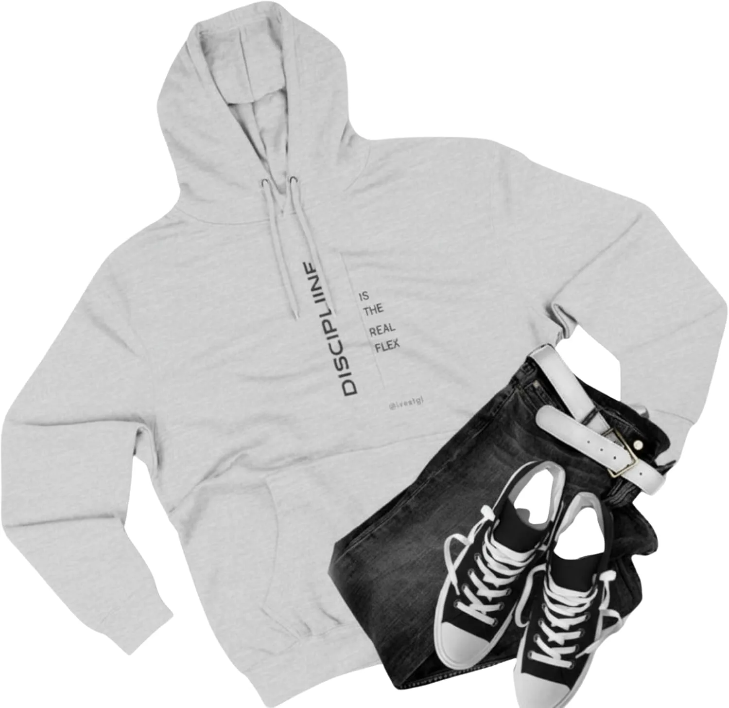 

Толстовка Discipline Line с вертикальным текстом