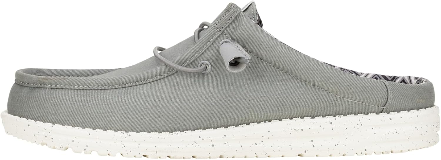 

Мужские слипоны HEYDUDE Wally с эластичным канвасом, Мужская обувь, Мужские лоферы без шнурков, Удобные и легкие, серый