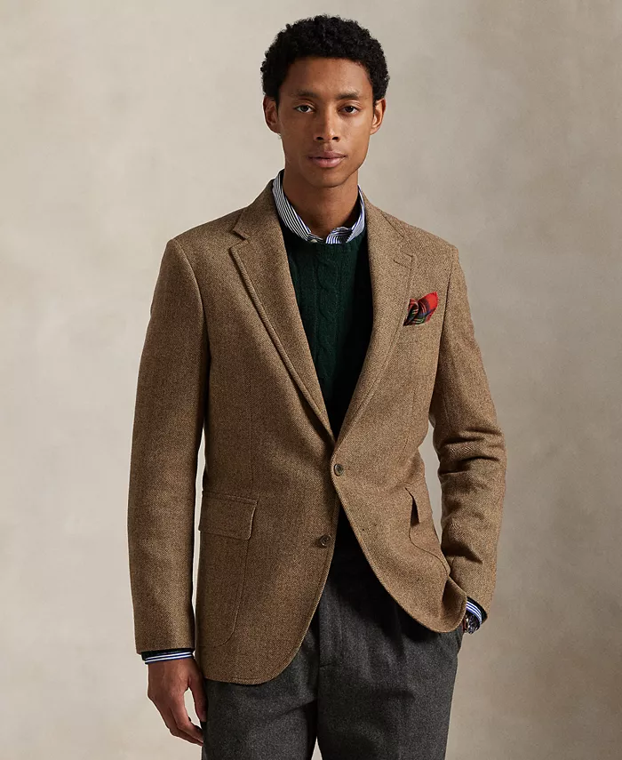 

Мужская спортивная куртка Polo Modern Herringbone Polo Ralph Lauren, коричневый