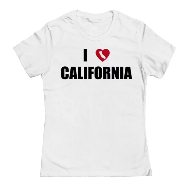 

Футболка Junior'S с принтом «I Heart California» Unbranded, белый