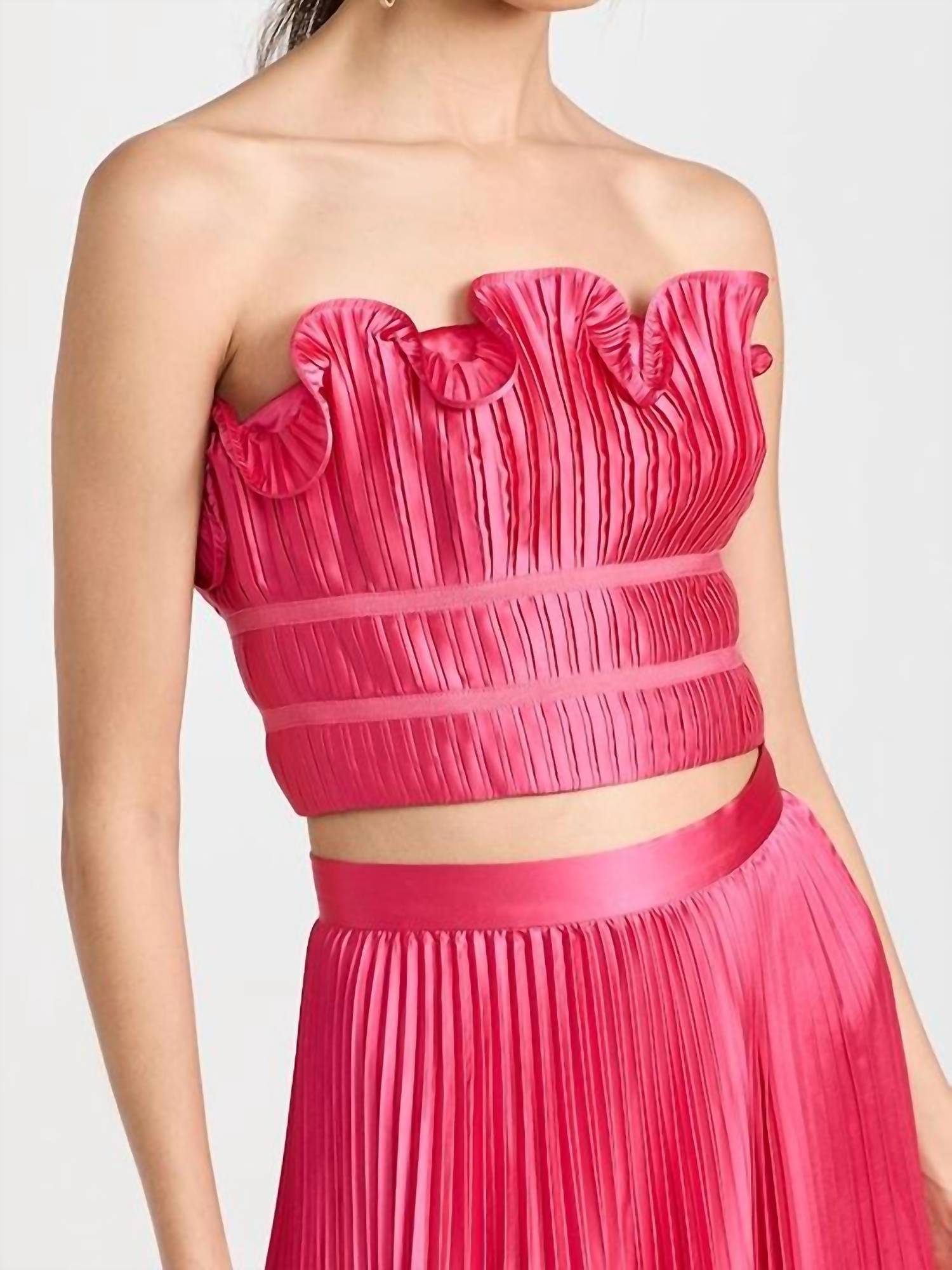 

Топ-бюстье Oriel в цвете Dahlia Pink Fuschia AMUR