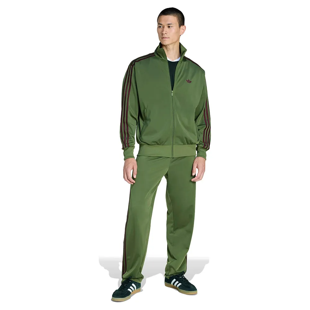 Толстовка adidas Originals Firebird на молнии, зеленый — фото 4