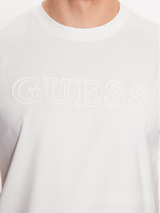 Футболка стандартного кроя Guess, белый — фото 4