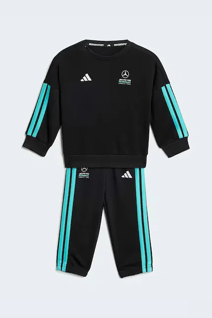 Спортивный костюм из флиса MERCEDES Adidas Performance, черный