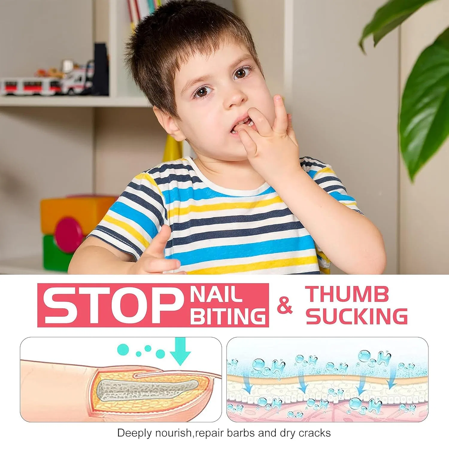 Лак для ногтей MrCuvaryas Stop Nail Chewing, 15 мл Mrcuvaryas, Pink — фото 4
