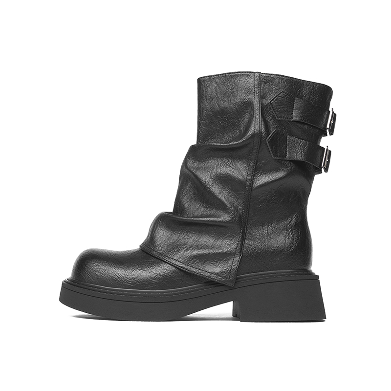 JOSINY Женские полусапожки на каблуке 5 см с черной подкладкой из флиса, цвет Black (Fleece-Lined)