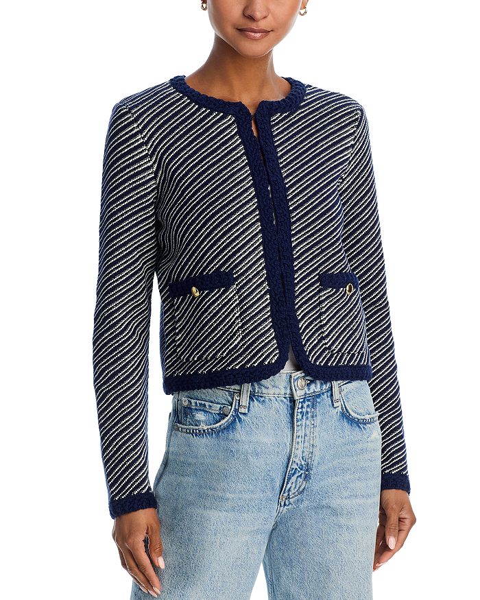 

Кардиган Claire с плетёной отделкой rag & bone, синий