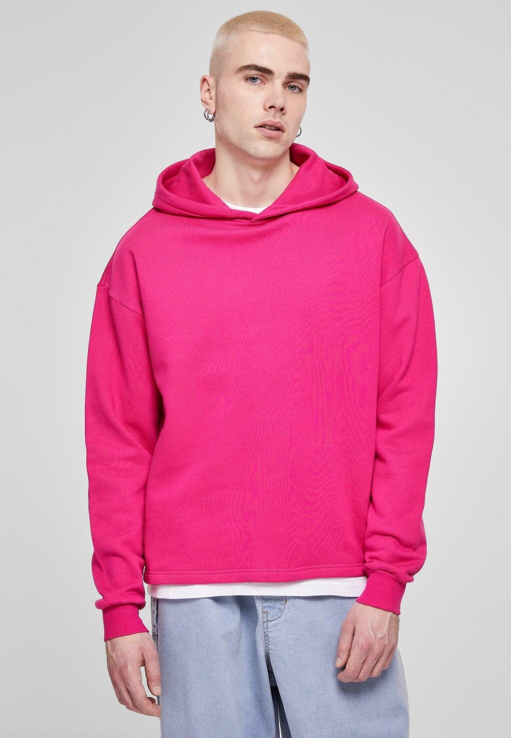 

Толстовка с капюшоном LOOSE Urban Classics, розовый