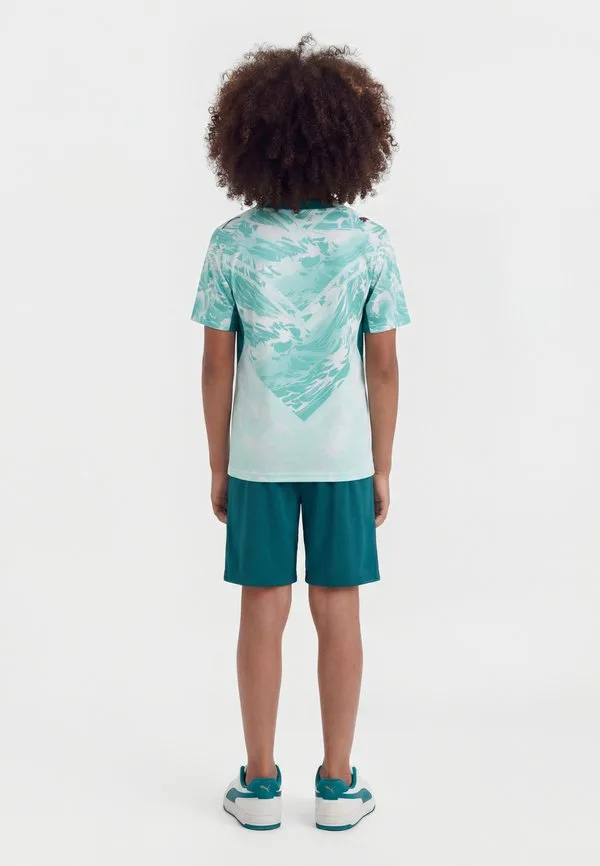 Португальская выездная футболка fpf, спортивная футболка Puma, White/Green Lagoon — фото 2
