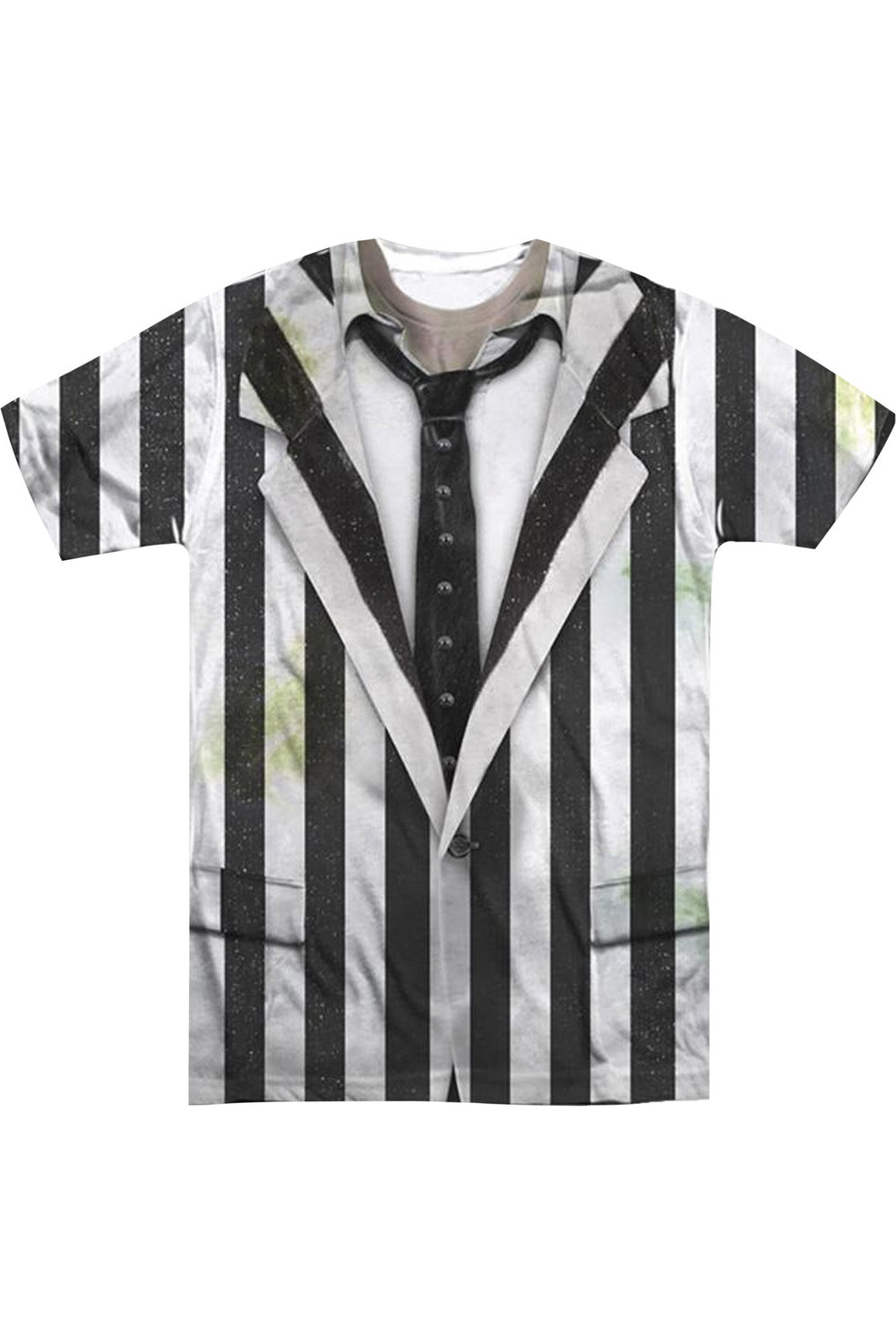 

Костюм Beetlejuice Beetlejuice (принт спереди/сзади), футболка с коротким рукавом для взрослых из полиэстера Gildan, белый