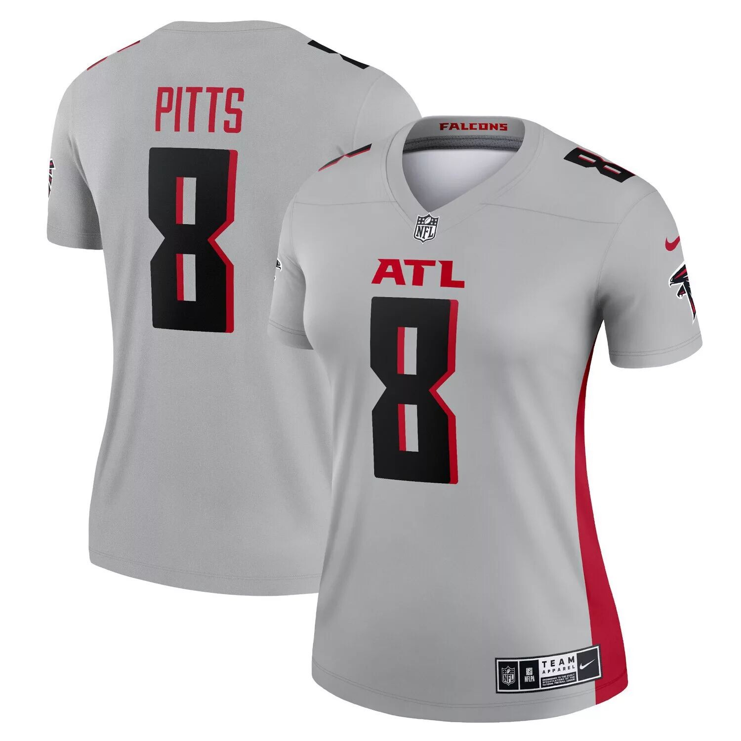 

Женская серая майка Nike Kyle Pitts Atlanta Falcons Inverted Legend Nike, Серый, Женская серая майка Nike Kyle Pitts Atlanta Falcons Inverted Legend Nike
