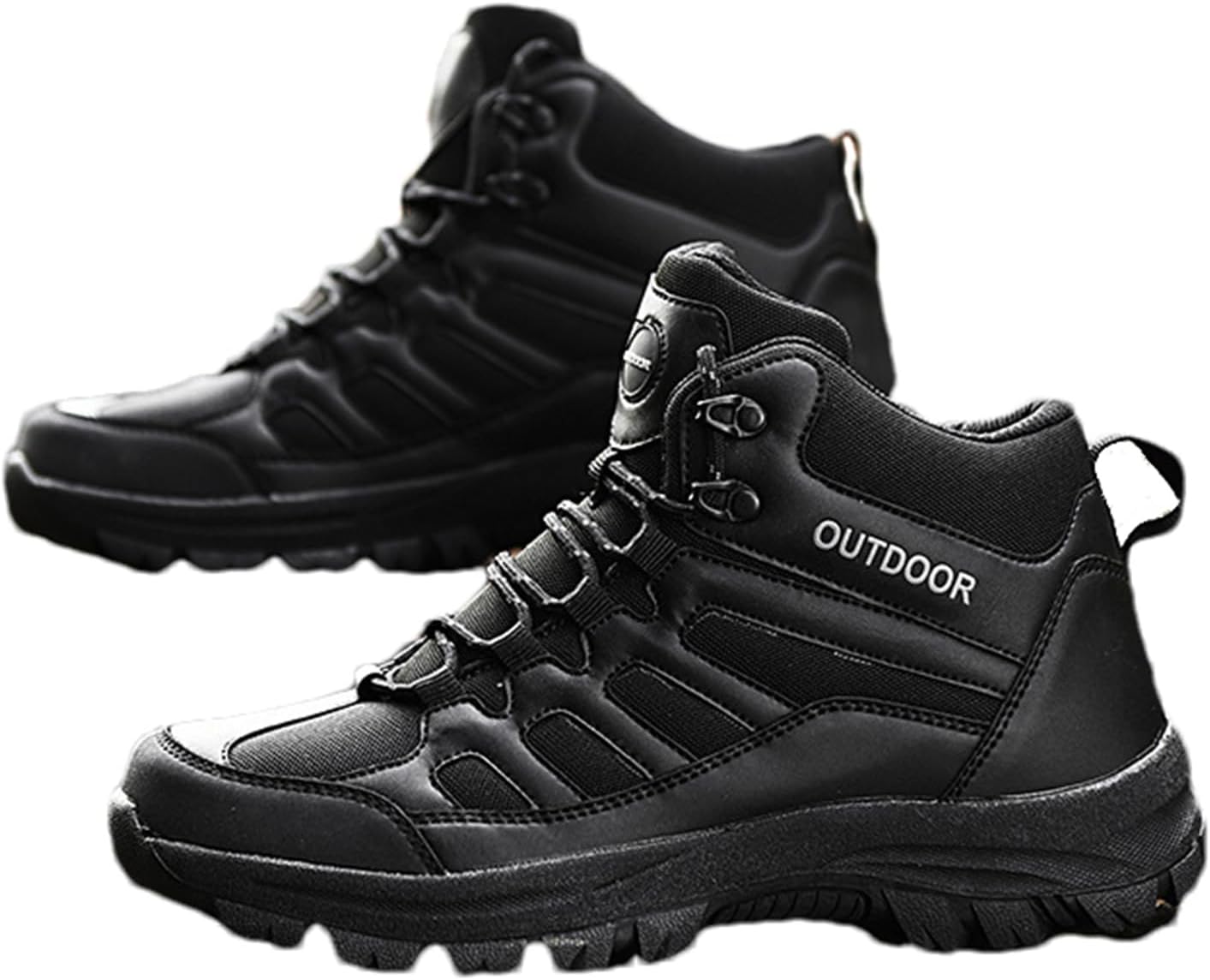 

Мужские водонепроницаемые походные ботинки, легкие ботинки, тактические военные ботинки, прочные боевые ботинки, подходят для тактики, военной службы, боя, охоты и т.д Lzyjckh, черный