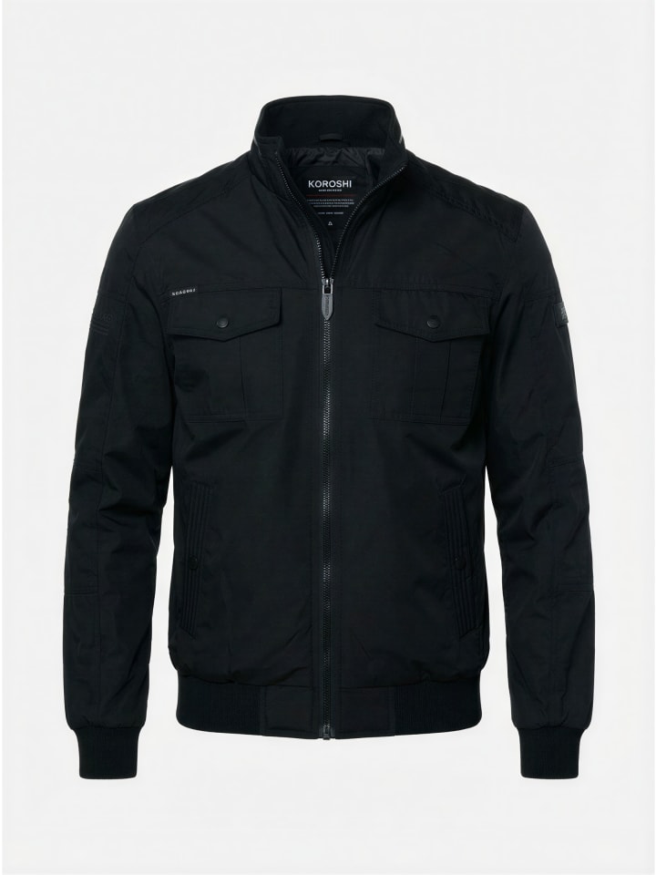 

KOROSHI Легкая техническая куртка черного цвета