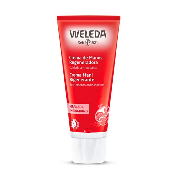 

Регенеративный и антиоксидантный уход, быстрое усвоение Crema De Manos Regeneradora De Granada Weleda, 50 ml