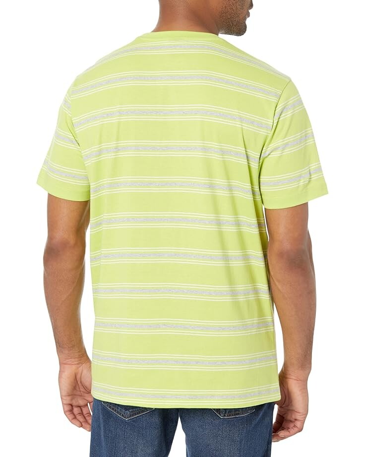 

Футболка U.S. POLO ASSN. Short Sleeve Tarn Dye Stripe Jersey Tee, цвет Acid Lime