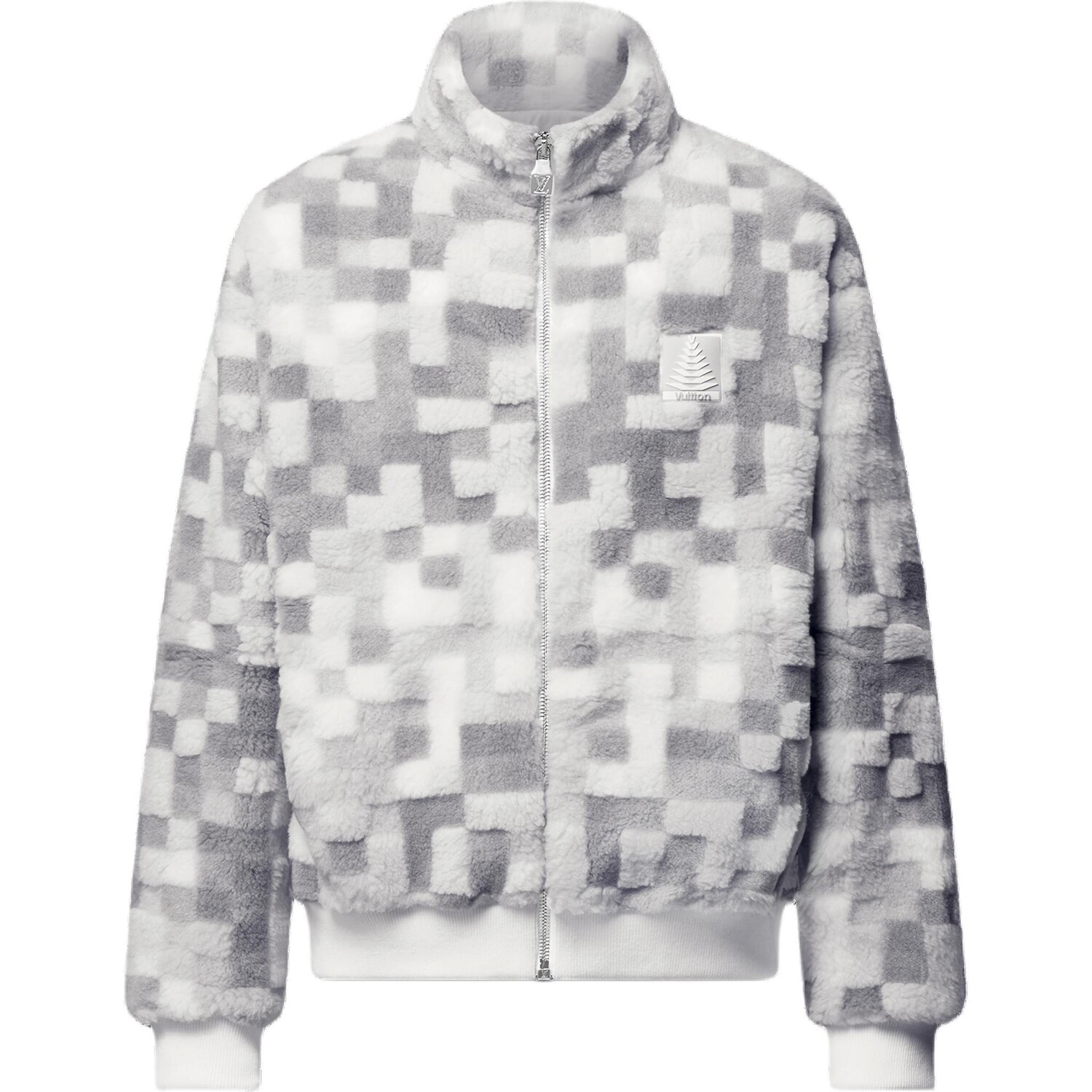 

SKI Skiing Series Velvet Jacket Men Серый Белый Louis Vuitton