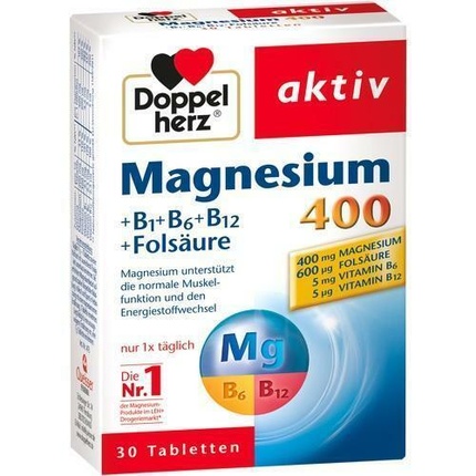 

Доппельгерц Магний 400 мг Таблетки 30 Штук Queisser Pharma Gmbh & Co. Kg