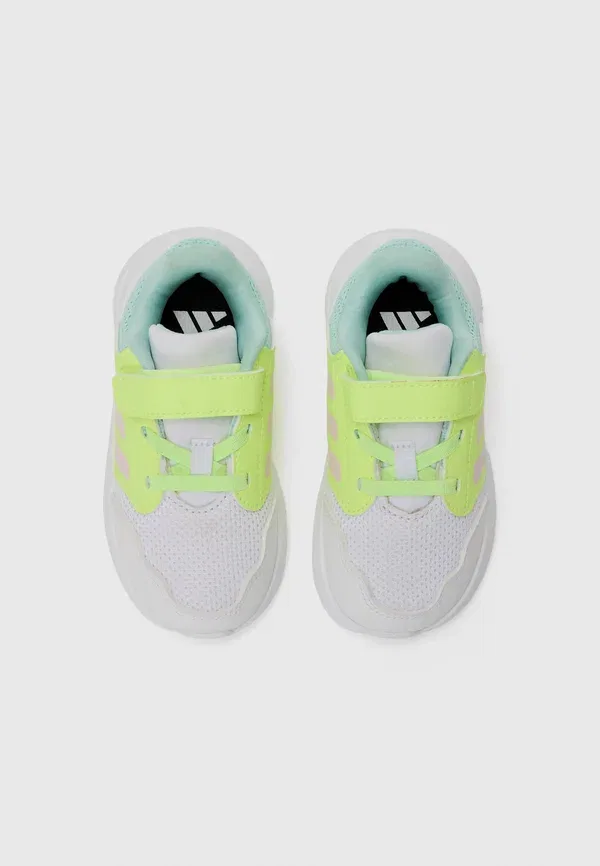 Кроссовки для бега по шоссе Adidas Performance Tensaur Run 3.0, белый/прозрачный розовый/желтый — фото 4