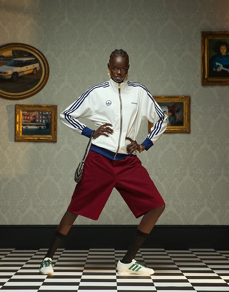 Кроссовки SL 72 OG белого и зеленого цвета adidas Originals — фото 2