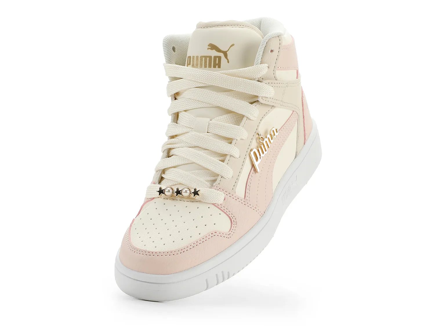 Кроссовки Puma Rebound Layup RCL Bling Sneaker - Kids', белый/мультиколор — фото 4
