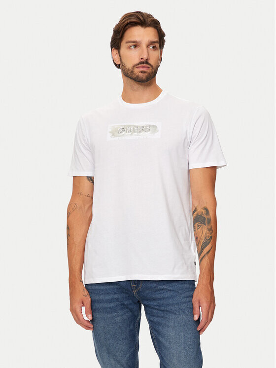 

Футболка узкого кроя Guess, белый