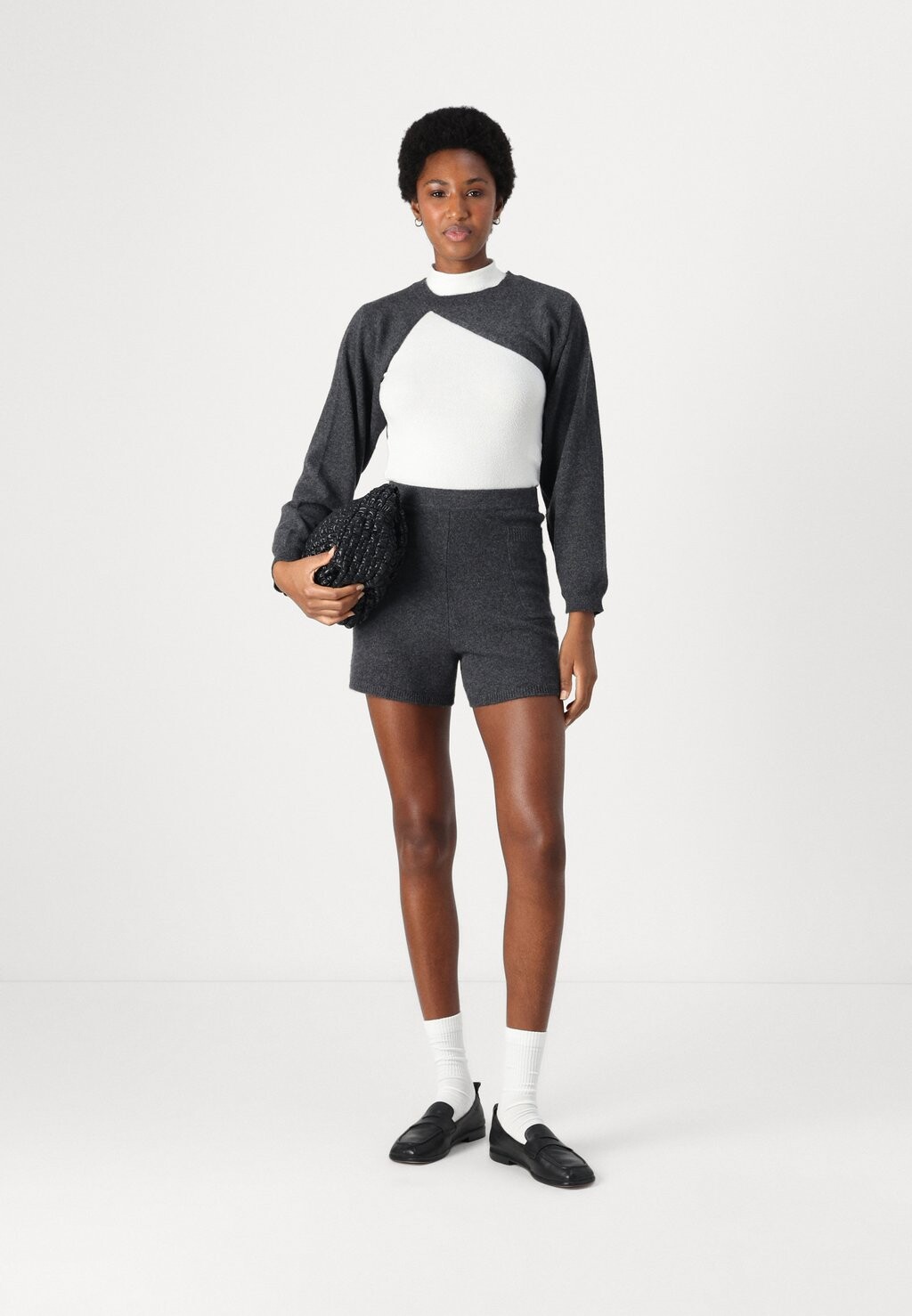 

Джемпер BOLERO TWO-WAY pure cashmere, серый