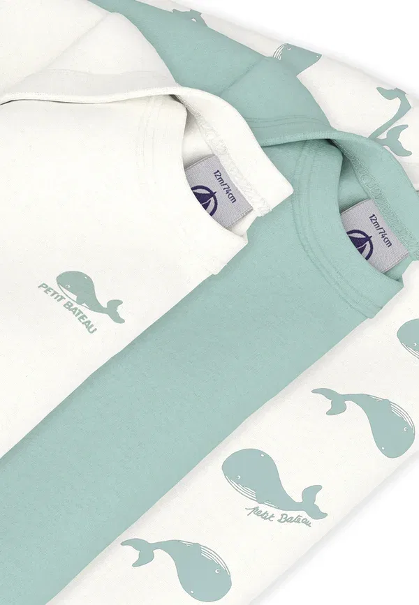 Комплект боди 3 шт Petit Bateau, разноцветный — фото 3